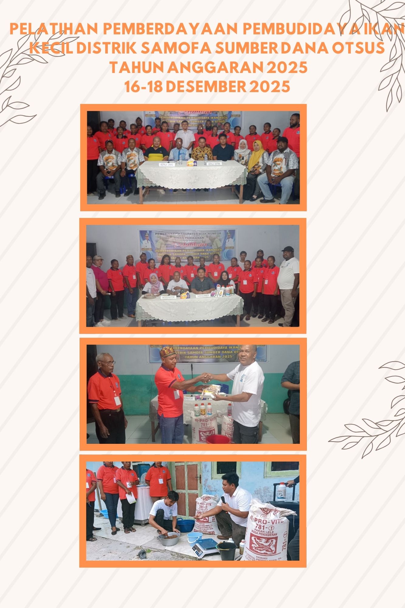 PELATIHAN PEMBUDIDAYAAN IKAN KECIL