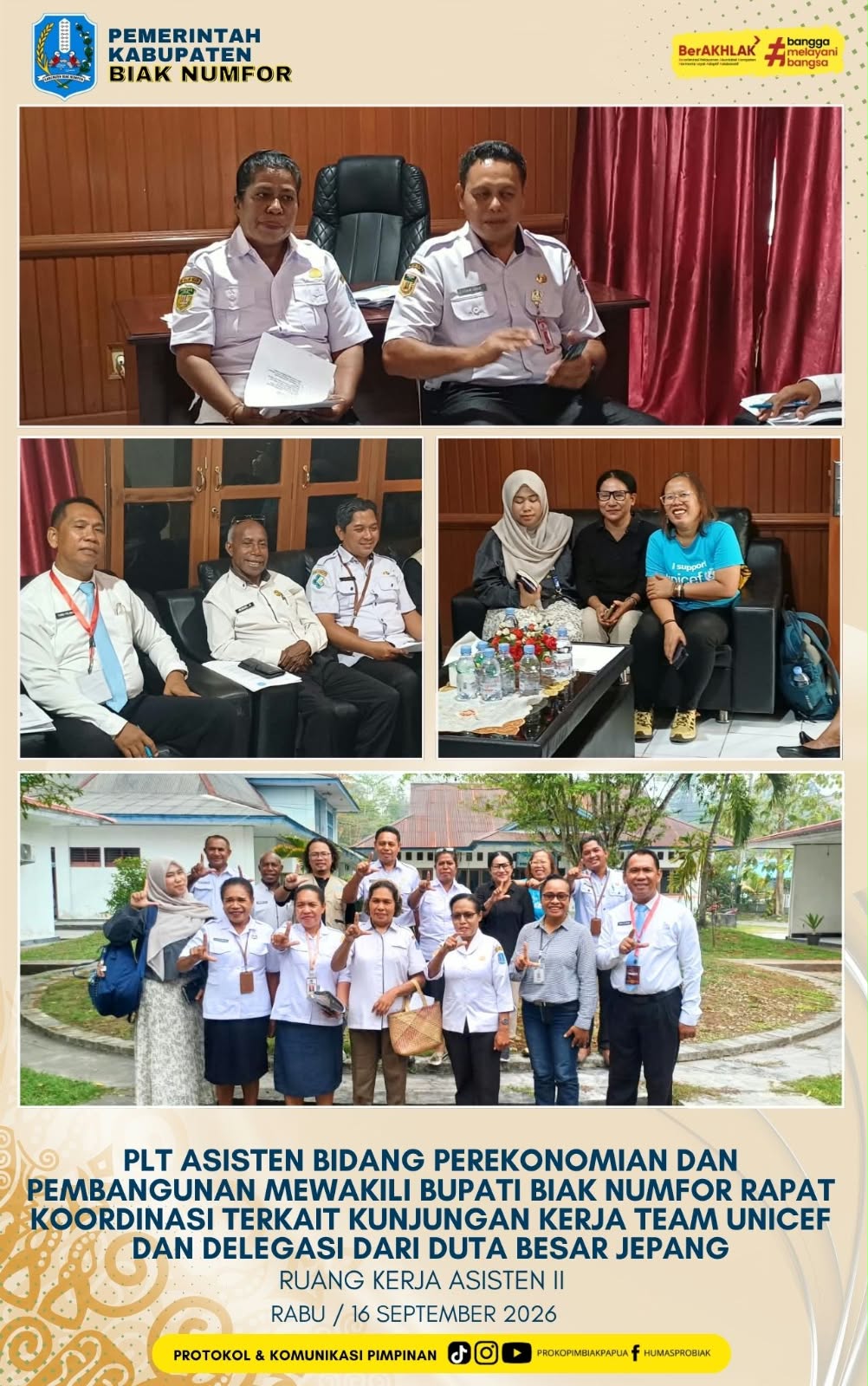 Rapat Koordinas Terkait Kunjungan Kerja dari UNICEF