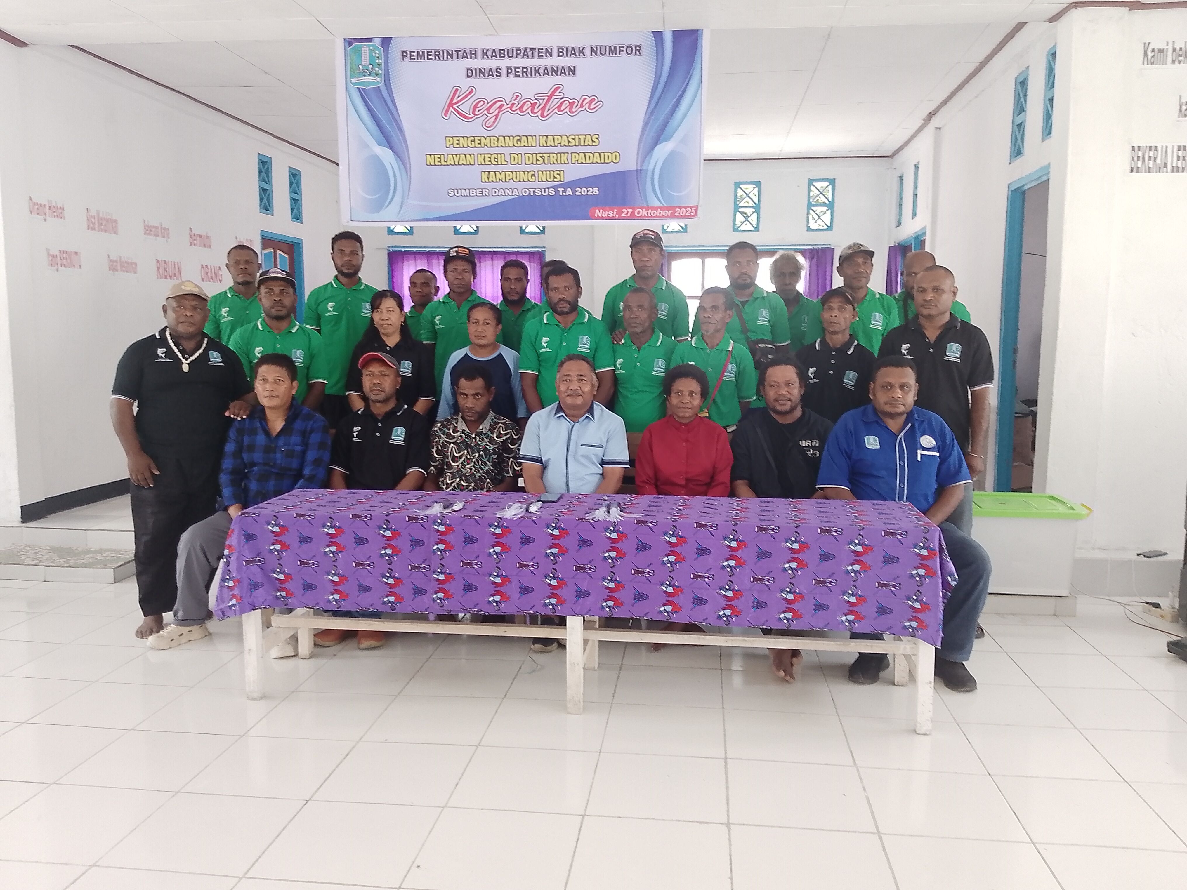 KEGIATAN PENGEMBANGAN KAPASITAS NELAYAN KECIK DI  KAMPUNG NUSI TANGGAL 27 S/D 29 OKTOBER 2025