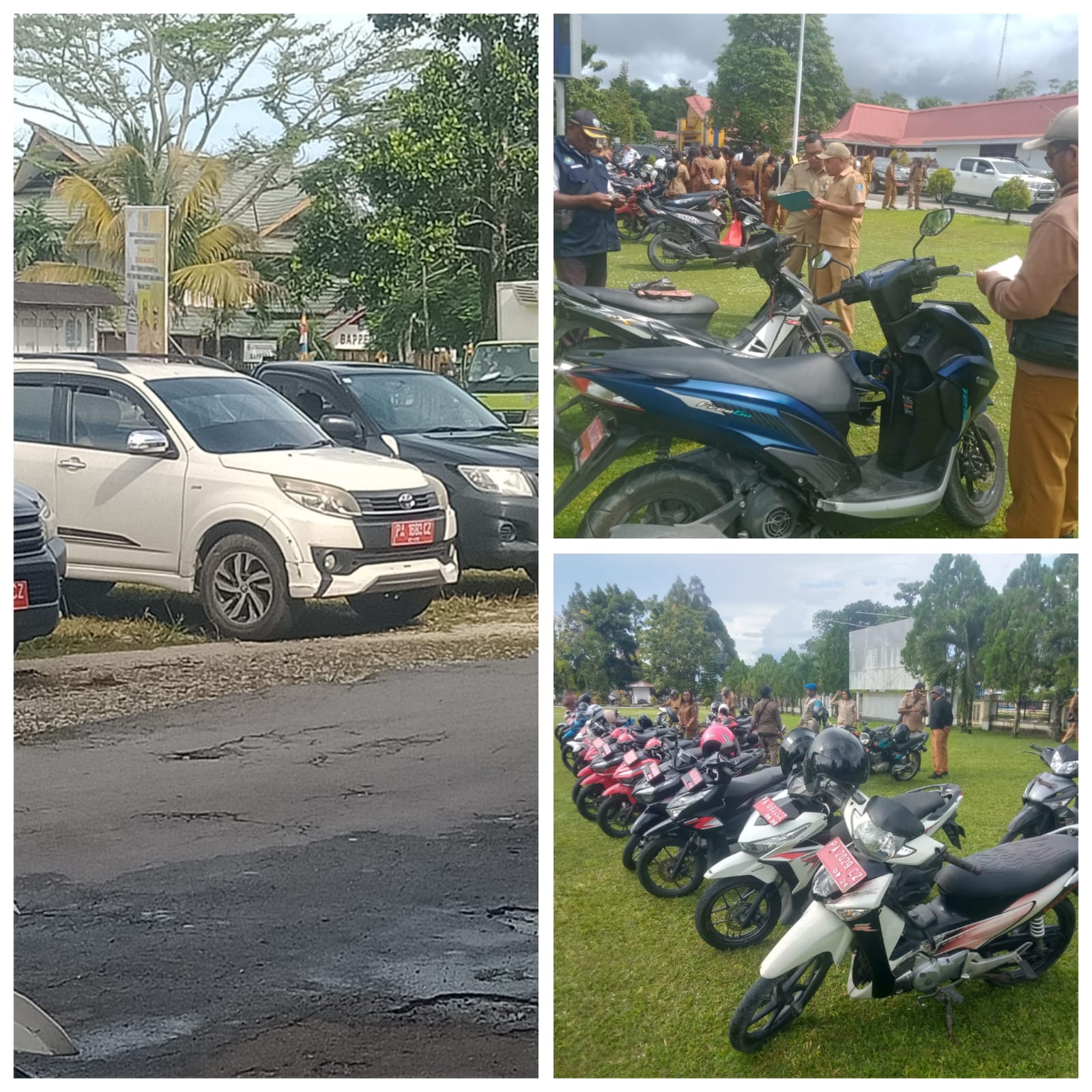 Pemeriksaan Fisik seluruh Kendaraan Aset   Pemda Biak Numfor