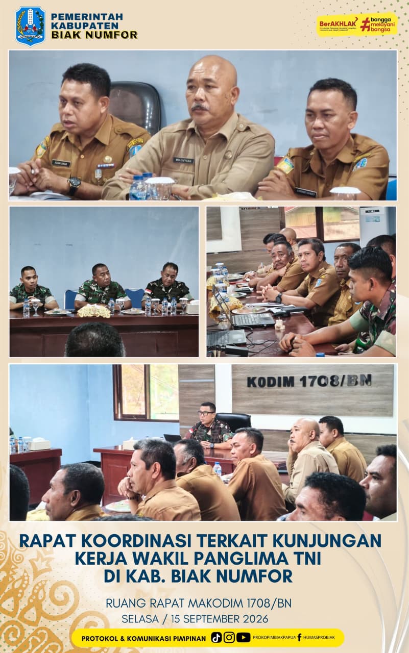 Rapat Koordinasi terkait Kunjungan Kerja Wakil Panglima TNI