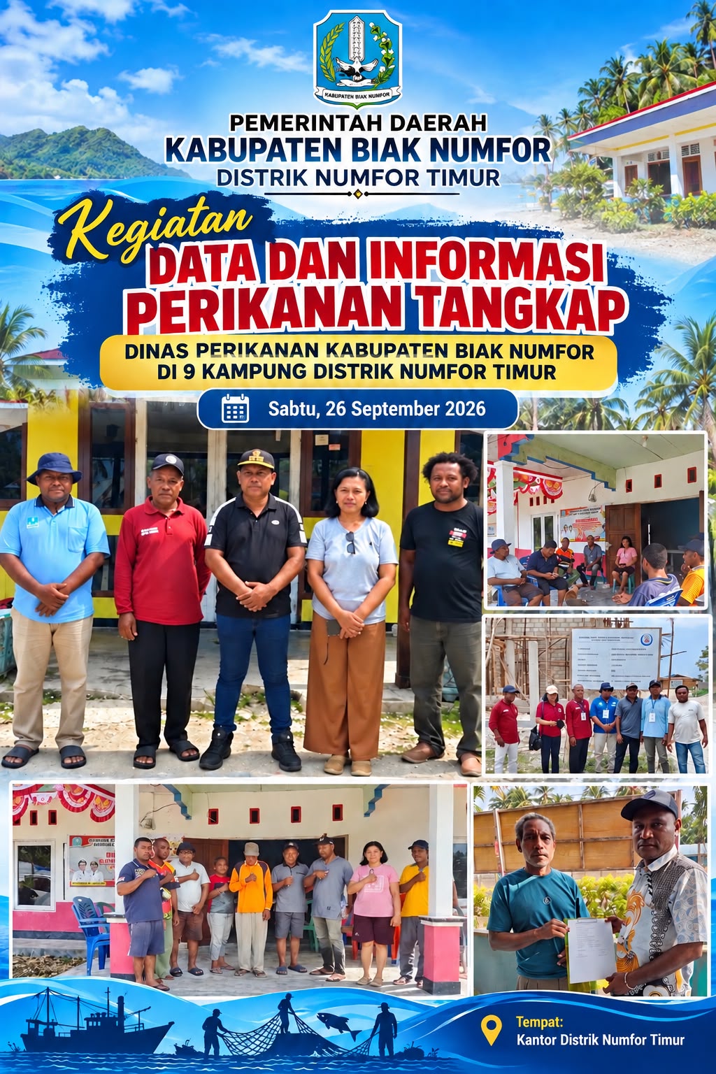 Kegiatan hari ke 3 data dan informasi di Distrik Numfor Timur